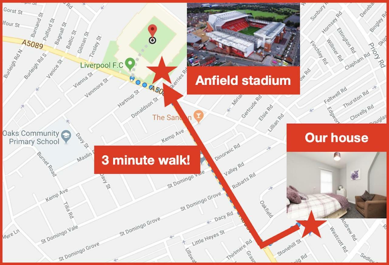 Comfortable Liverpool Townhouse - Free Parking Экстерьер фото